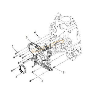 GG 9836ZZ front gear housing XCMG motor grader spare parts