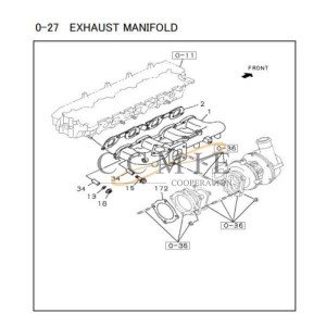 8-98039-817-1 manifold isuzu engine spare parts