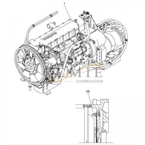 TWD1240VE-TE32418 Volvo engine spare parts A49547.0100 A52874.0100