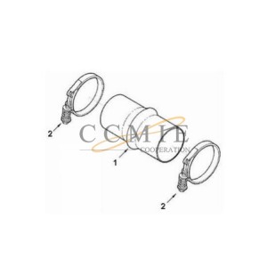IC 9288ZZ hose XCMG motor grader spare parts