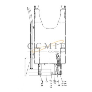 QSM11 A41667.0400 reach stacker exhaust system spare parts