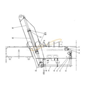 Kalmar TWD1031VE A43520.0300 reach stacker exhaust system spare parts