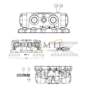 860120878 piston assembly XE265C XCMG excavator spare parts