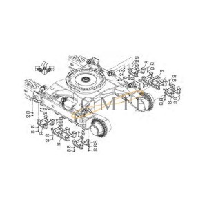 6019584 Guide mechanism HITACHI EX890LCH HYDRAULIC EXCAVATOR  spare parts