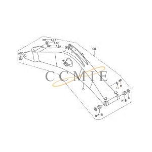 4638802 Bushing HITACHI EX890LCH HYDRAULIC EXCAVATOR  spare parts