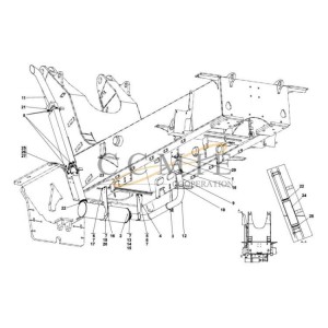 TWD1240VE A45887.0300 reach stacker exhaust system spare parts
