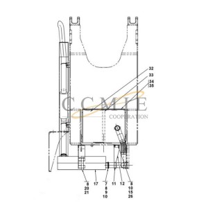 TWD1240VE A44686.0100 reach stacker exhaust system spare parts