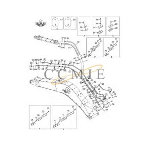 4660060 hose HITACHI EX890LCH HYDRAULIC EXCAVATOR  spare parts
