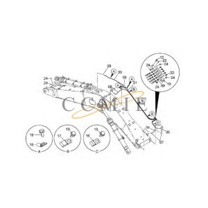 4646046 pieces HITACHI EX890LCH HYDRAULIC EXCAVATOR  spare parts