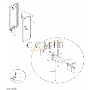 4394833 External handle HITACHI EX1900-6 HYDRAULIC EXCAVATOR  spare parts