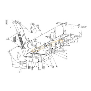 Kalmar TWD1240VE A48411.0300 reach stacker exhaust system spare parts