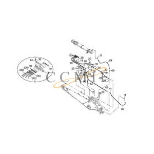 4258882 Nylon hose HITACHI EX890LCH HYDRAULIC EXCAVATOR  spare parts