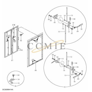 9762822 handle HITACHI EX1900-6 HYDRAULIC EXCAVATOR  spare parts