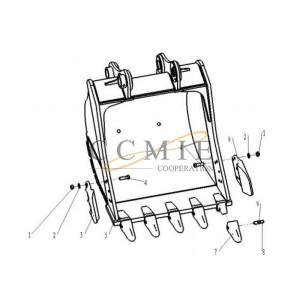 819908880 right tooth XE265C XCMG excavator spare parts