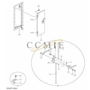 4622647 Hinge HITACHI EX1900-6 HYDRAULIC EXCAVATOR  spare parts