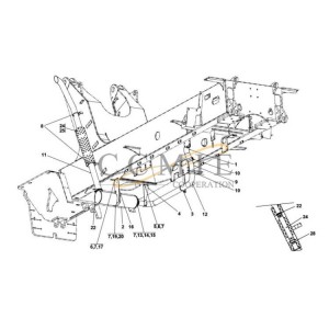 Kalmar TWD1240VE A48411.0600 reach stacker exhaust system spare parts