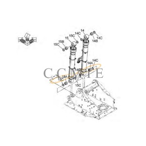 0702501 Bushing HITACHI EX890LCH HYDRAULIC EXCAVATOR  spare parts