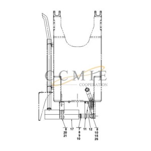 TWD1240VE A43520.0200 reach stacker exhaust system spare parts