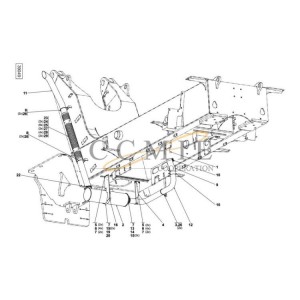 Kalmar TAD1250VE A49715.0200 reach stacker exhaust system spare parts