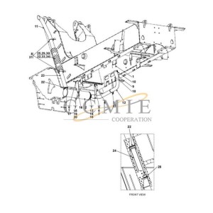 Kalmar TAD1250VE A49715.0400 reach stacker exhaust system spare parts