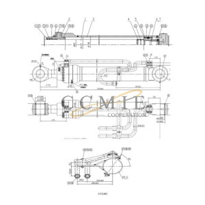 860134853 oil pipe assembly A (right) XCMG excavator spare parts