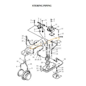 07102-20305 bulldozer hose Pengpu PD220Y-1 PD220YS steering piping parts