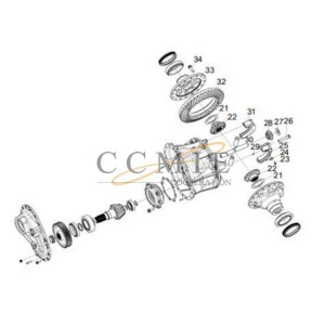 800369044 axle shaft washer XCMG mining truck spare parts