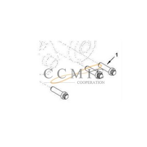 C3968470 twelve head bolts XCMG motor grader spare parts