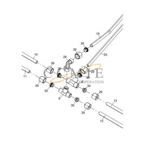 803110129 Connector XCMG RP603 paver parts
