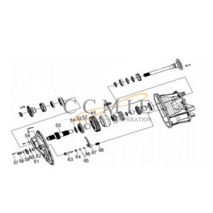 800369048 driving cylindrical gear XCMG mining truck spare parts