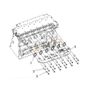 5447591 exhaust manifold gasket XCMG motor grader spare parts