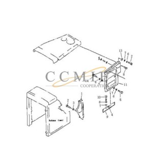 09459-00000 lock cylinder Pengpu PD320Y-1 PD320Y-2 bulldozer side cover parts
