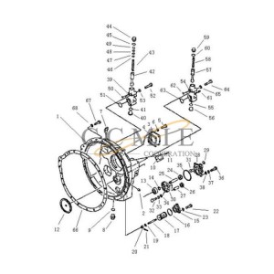 195-13-16100 Pengpu safety valve assembly PD220Y-1 PD220YS bulldozer parts