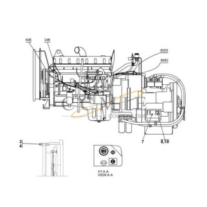 Cummins transmission parts for reach stacker TE32418-14