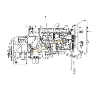 Cummins QSM11-TE32418 reach stacker engine spare parts A40300.0400
