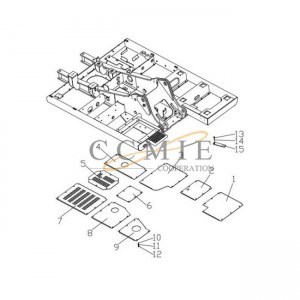 310601477 cover plate XCMG XE215C excavator rotary platform parts