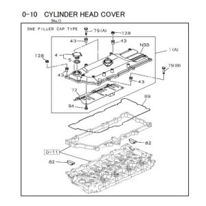 8-97362-842-2 cover isuzu engine cylinder head cover parts