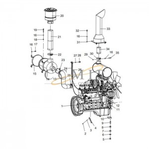 XCMG 800153976 engine GR165 grader motor 380500761 spare parts