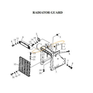 T23.54-2 bulldozer pin Pengpu PD220YS radiator guard parts