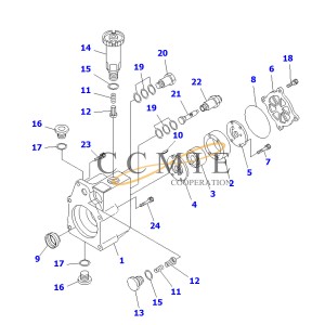 Komatsu parts PC300-8 walking bearing 207-27-71731 Sany excavator parts