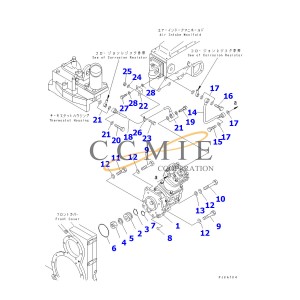 Komatsu excavator parts PC400-7 Slewing Gear 208-26-71150