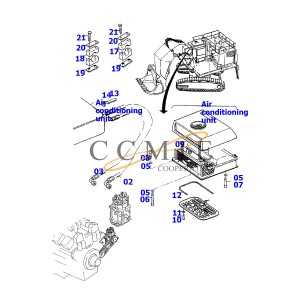Komatsu excavator hydraulic pump parts PC750-7 slewing ring 209-25-00102