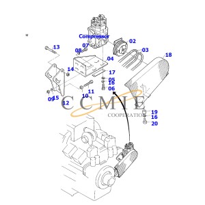 Komatsu parts PC300-7 secondary planet carrier 207-27-71320