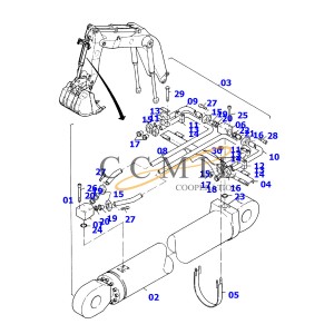 PC27R-8 hydraulic pump assembly 708-1S-00130 Komatsu hydraulic parts