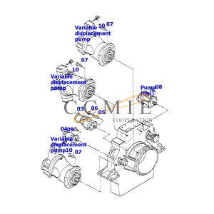 Komatsu oil filter 600-211-6241 excavator spare parts