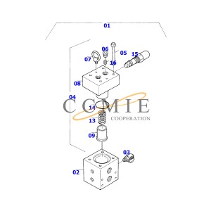 Air filter element 600-181-8865 Komatsu excavator parts