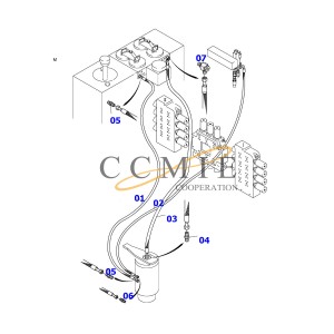 Komatsu oil filter element excavator spare parts 6732-51-5140