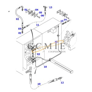 Komatsu spare parts 130-60-48210 hydraulic oil filter element