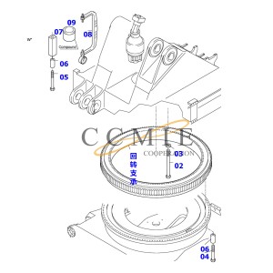 Komatsu excavator spare parts air filter 600-185-4110