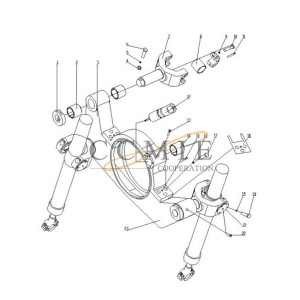 380300988 swing frame assembly GR135 XCMG motor grader parts